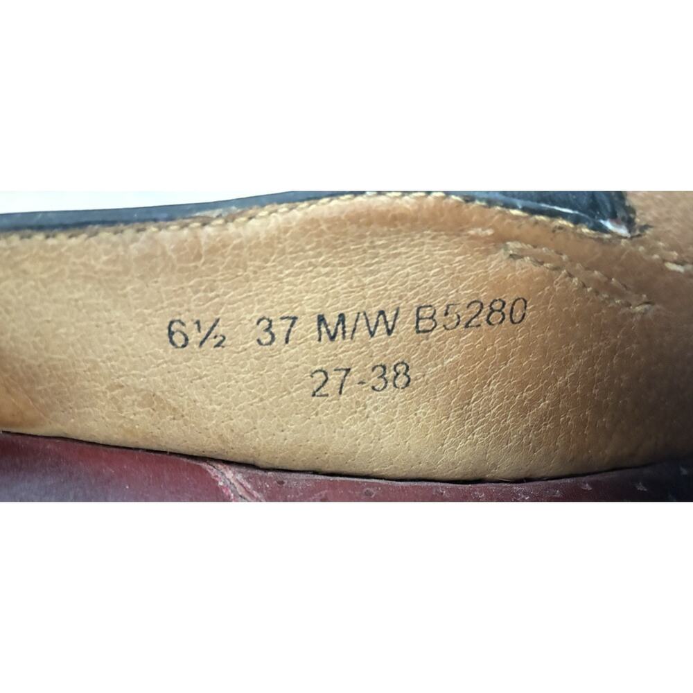 Born Women's Red Leather Casual Work Comfort Loafers Slip-On Size 6.5 Clogs - Picture 7 of 7